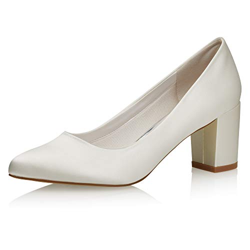 Rainbow Club Brautschuhe Debora - Damen, Pumps, Ivory - Gr. 40 (UK 7) von Rainbow Club