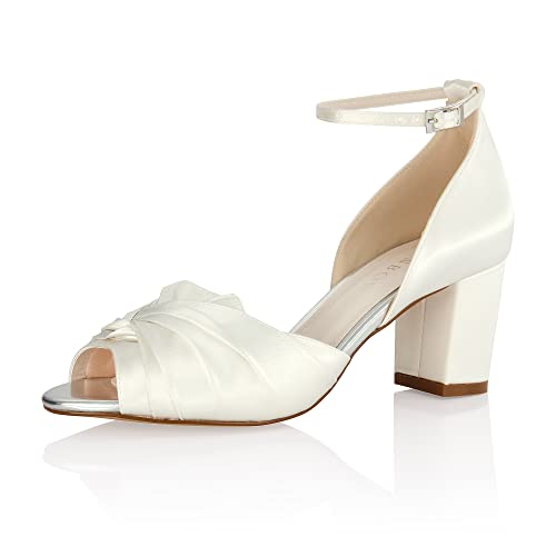 Rainbow Club Brautschuhe Eliza - Damen, Pumps, Ivory Satin - Gr. 36 (UK 3) von Rainbow Club