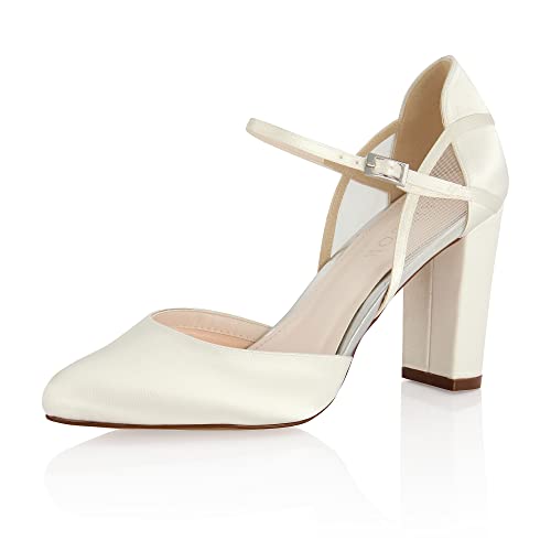 Rainbow Club Brautschuhe Jacki - Damen, Pumps, Ivory Satin - Gr. 36 (UK 3) von Rainbow Club