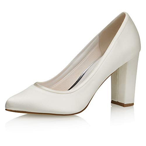 Rainbow Club Brautschuhe Kenza - Damen, Pumps, Ivory - Gr. 36 (UK 3) von Rainbow Club