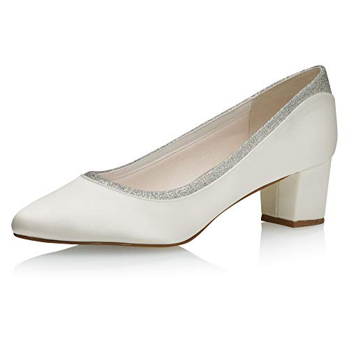 Rainbow Club Brautschuhe Preslie - Damen, Pumps, Ivory - Gr. 42 (UK 9) von Rainbow Club