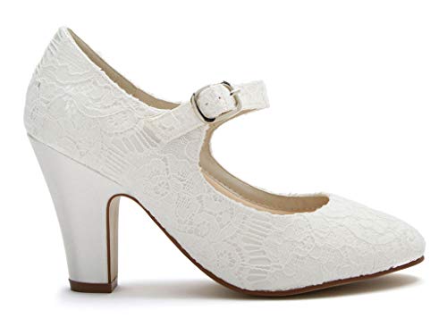 Rainbow Club Damen Madeline Pump,Elfenbein (Ivory), 37 EU von Rainbow Club