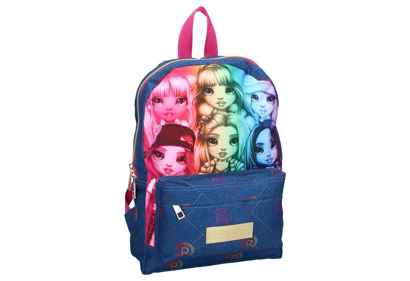 Rainbow High Kinderrucksack Kinder Backpack leicht robust ideal für Schule und Freizeit von Rainbow High