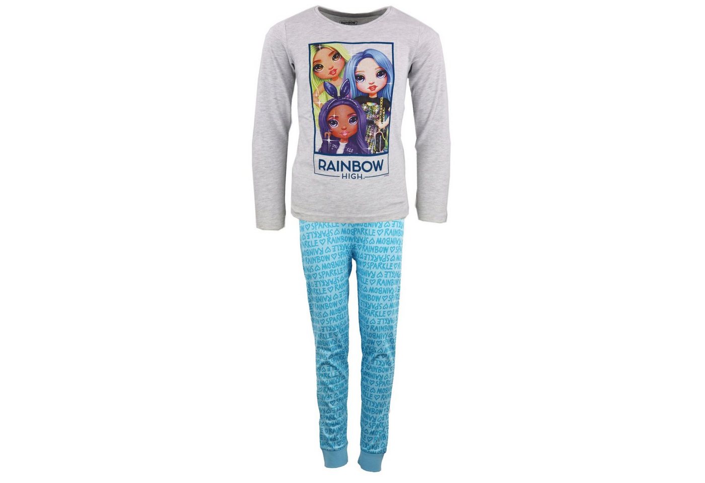 Rainbow High Schlafanzug Rainbow High Mädchen Kinder langarm Schlafanzug Pyjama Gr. 98 bis 128 von Rainbow High