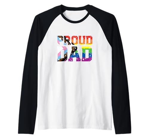 Herren Progress Rainbow Proud Dad Fathers Day LGBTQ Trans Pride Raglan Herren Progress Rainbow Proud Dad Fathers Day LGBTQ Trans Pride Raglan von Rainbow Proud Mom Designs ADC