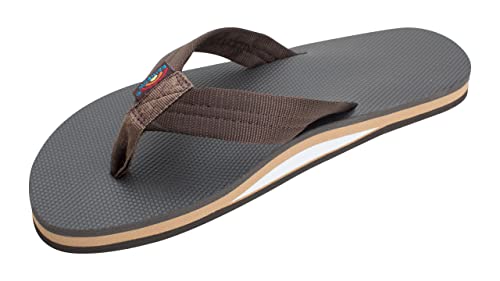 Rainbow Braun Single Layer Classic Rubber größe 12/13 Zehentrenners von Rainbow Sandals