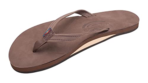 Rainbow Sandalen Damen Single Layer PREMIER Sandale, Braun - Expresso - Größe: 43 1/3 von Rainbow Sandals
