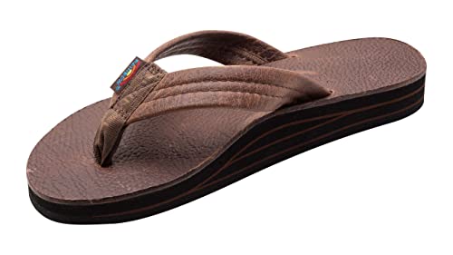 Rainbow Sandals Damen-Fußgewölbe-Unterstützung aus Leder – doppellagig, mit 2,5 cm Gurt, Eiche, 37.5/38.5 EU von Rainbow Sandals