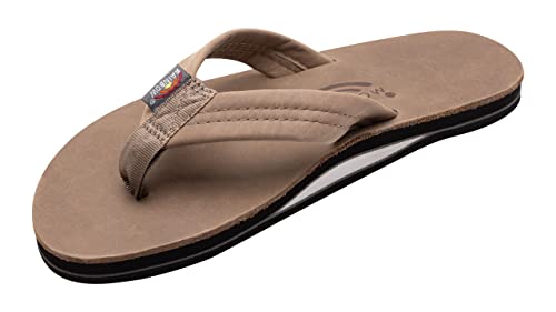 Rainbow Sandals Luxuriöse Herren-Fußgewölbeunterstützung aus Leder, einlagig, Tahitian Tan,, 41.5/42.5 EU von Rainbow Sandals