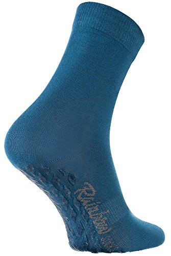 Rainbow Socks - Damen Herren Bunte Baumwolle Antirutsch Socken ABS - 1 Par - Jeans - Größen 44-46 von Rainbow Socks