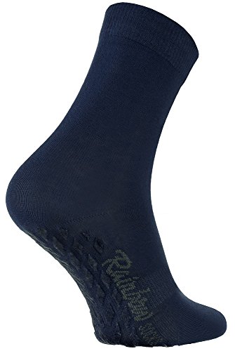 Rainbow Socks - Damen Herren Bunte Baumwolle Antirutsch Socken ABS - 1 Par - Blau - Größen 42-43 von Rainbow Socks