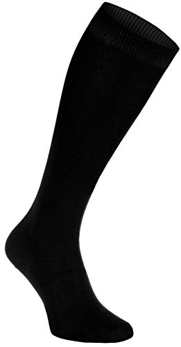 Rainbow Socks - Damen Herren Bunte Bambus Kniestrümpfe - 1 Pair - Schwarz - Größen 39-41 von Rainbow Socks