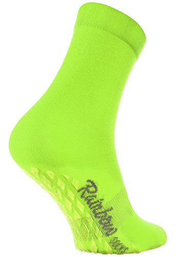 Rainbow Socks - Damen Herren Bunte Baumwolle Antirutsch Socken ABS - 1 Par - Grün - Größen 36-38 von Rainbow Socks