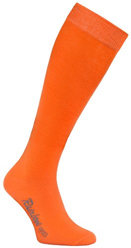 Rainbow Socks - Damen Herren Bunte Baumwolle Kniestrümpfe - 1 Par - Orange - Größen 42-43 von Rainbow Socks