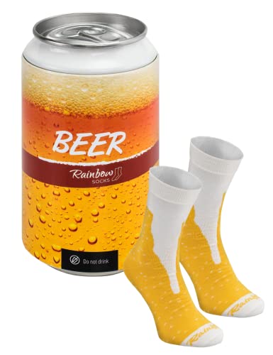 Rainbow Socks - Damen Herren Lustige Dose Bier Socken - 1 Paar - Größen 41-46 von Rainbow Socks