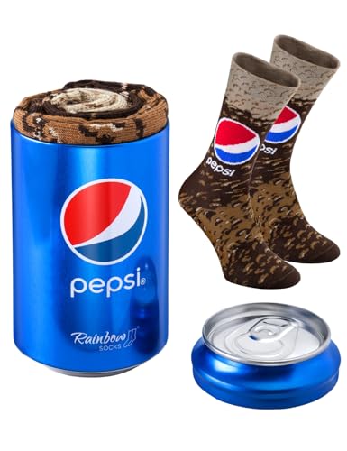 Rainbow Socks - Damen Herren Lustige Dose Kalte Pepsi Socken - 1 Paar - Größen 47-50 von Rainbow Socks