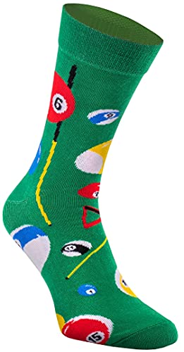 Rainbow Socks - Damen Herren Lustige Fun socken - 1 Paar - Billard - Größen 36-40 von Rainbow Socks