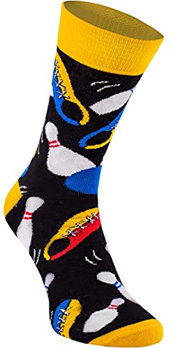 Rainbow Socks - Damen Herren Lustige Fun socken - 1 Paar - Bowling - Größen 36-40 von Rainbow Socks