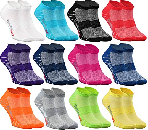 Rainbow Socks - Damen Herren Quarter Sport Socken - 12 Paar - Mehrfarbig - Größen 36-38 von Rainbow Socks