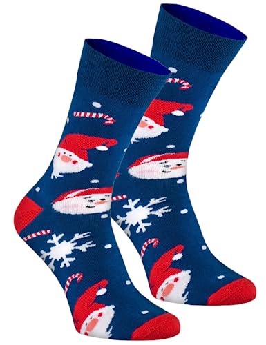 Rainbow Socks - Damen Herren Weihnachtssocken - Novelty Geschenk für Christmas - Schneemann - 1 Paar - Größen EU 36-40 von Rainbow Socks