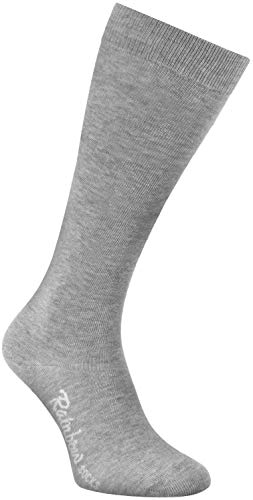 Rainbow Socks - Jungen Mädchen Baumwolle Kniestrümpfe - 1 Paar - Grau - Größen 30-35 von Rainbow Socks