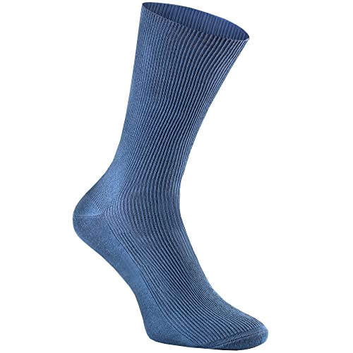 Rainbow Socks - Premium Damen Herren Diabetiker Socken Ohne Gummibund - 1 Paar - Jeans - Größen 36-38 von Rainbow Socks