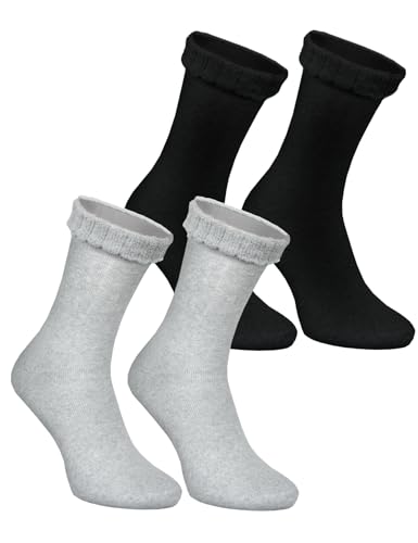 Rainbow Socks - Socken für Diabetiker - Warme und Elastische Frottee-Socken ohne Druck - 2 Paar - Größen M von Rainbow Socks