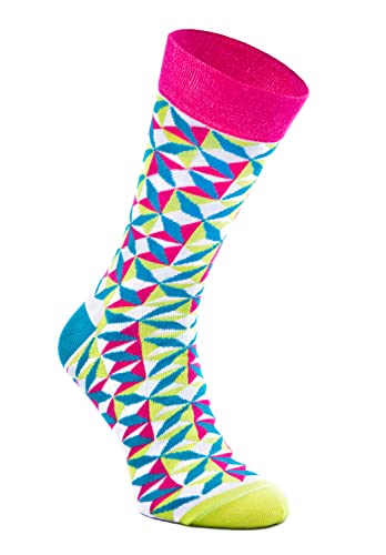 Rainbow Socks - Unisex Damen Herren - Ein Paar Socken mit Geometrischen Mustern – Socken mit Geometrischen Mustern - 1 Paar - GEOMETRIC6-36-40 von Rainbow Socks
