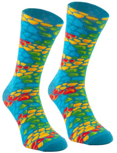 Rainbow Socks - Unisex Damen Herren - Gemusterte Tiersocken - Safari Und Dschungel - 1 Paar - CHAMÄLEON - 41-46 von Rainbow Socks