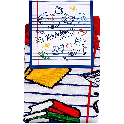 Rainbow Socks - Kinder Schule Socken Literatur - 1 pair - 30-35 von Rainbow Socks