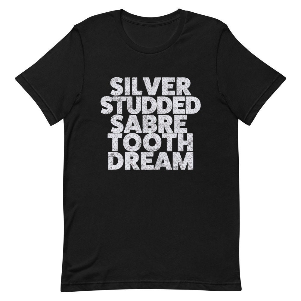 T Rex Inspiriert Metal Guru Unisex T-Shirt, Silber Besetzter Säbelzahntraum Glam Rock, Bolan Herren Damen Vintage 70Er Jahre T-Shirt Von T Rex Inspiriert Metal Guru Unisex T-Shirt, Silber Besetzter Säbelzahntraum Glam Rock, Bolan Herren Damen Vintage 70Er Jahre T-Shirt Von von RainbowArtifacts