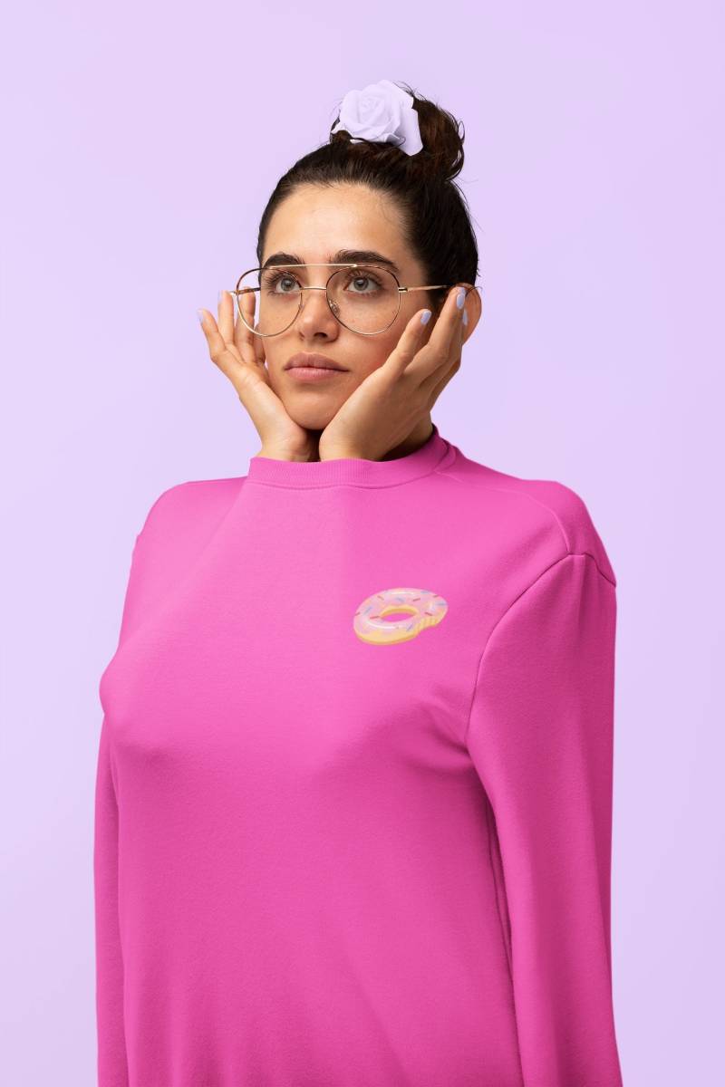 Niedliches Donut Sweatshirt | Ich Liebe Donuts Pullover Donut-Shirt Essen Shirt Gefrosteter Muttertagsgeschenk Kinder von RainbowDaddy