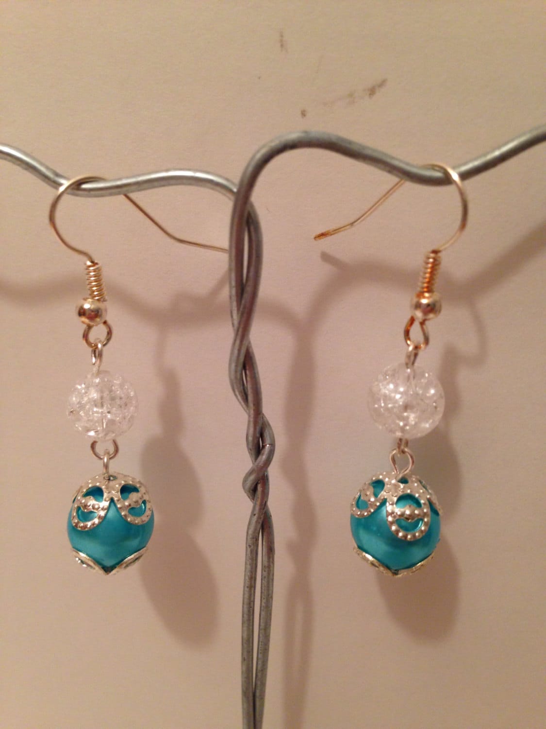 Blaue Und Klare Perlen Bauwinkel von RainbowFishWorks