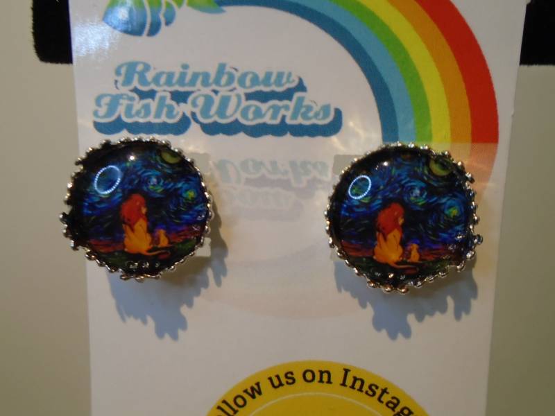 Löwe Und Sohn Ohrstecker von RainbowFishWorks
