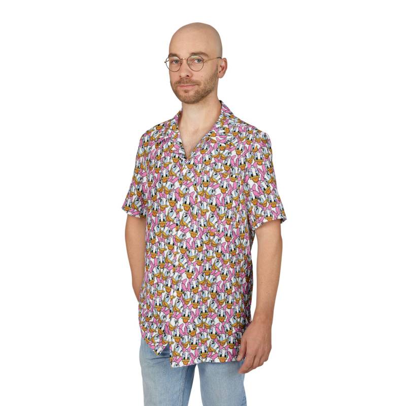 Viele Gesichter Von Daisy Duck - Herren Button-Down-Kurzarm-Taschenhemd | Made in Usa von RainbowRules
