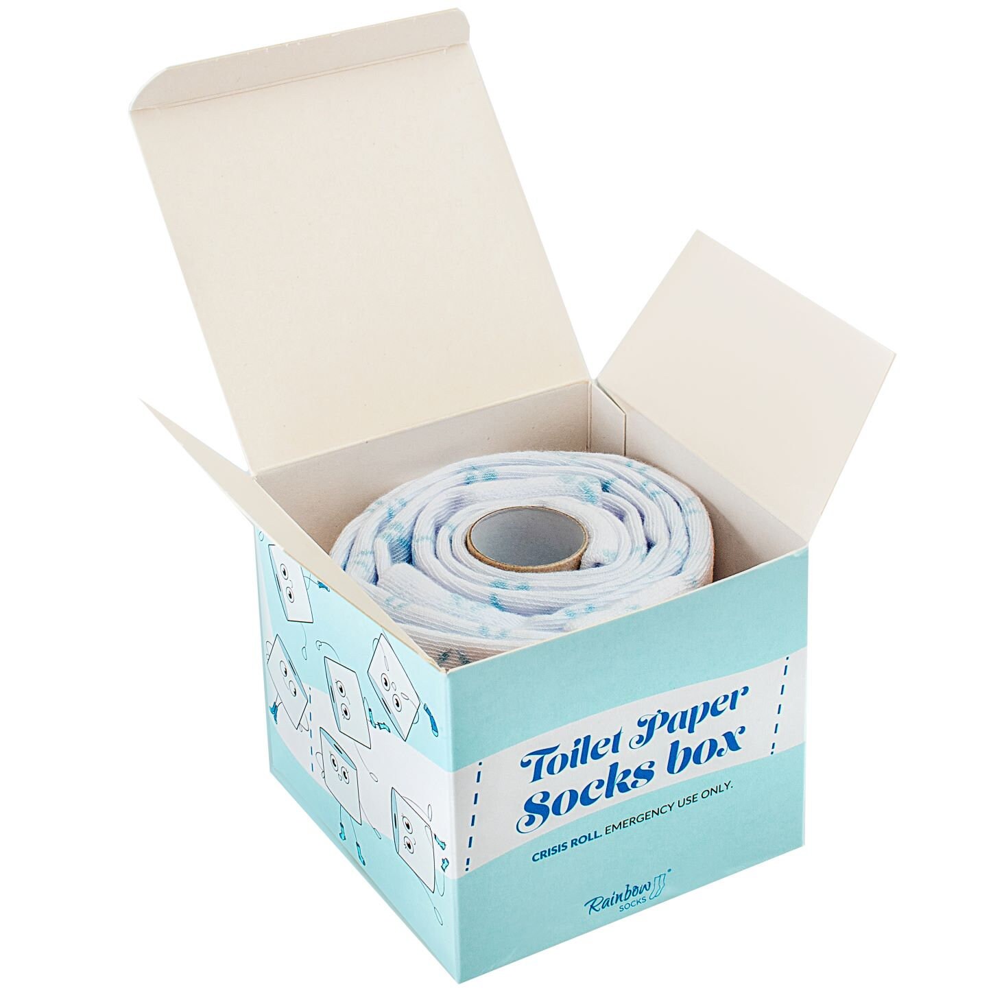 Toilettenpapier-Socken-Box, 2 Paar, Originelle, Einzigartige Socken, Hergestellt in Der Eu, Ideal Als Geschenk, Überraschung Hochwertige Baumwolle von RainbowSockscom