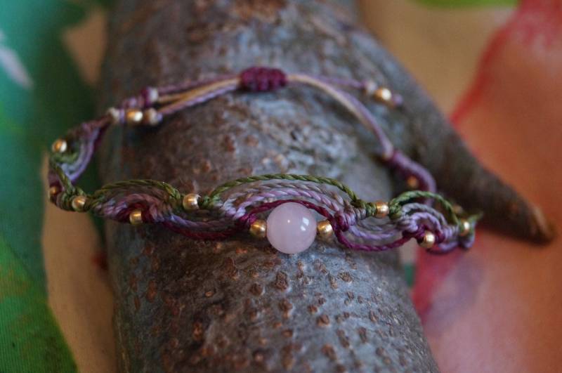 Mikromakramee/Freundschaftsarmband/Bohemian/Hippie/Geknüpfte Armbänder/Makramee Armband Mit Edelsteinperle/Armband Makramee/Makramee Schmuck Mikromakramee/Freundschaftsarmband/Bohemian/Hippie/Geknüpfte Armbänder/Makramee Armband Mit Edelsteinperle/Armband Makramee/Makramee Schmuck von RainbowSoulDesign