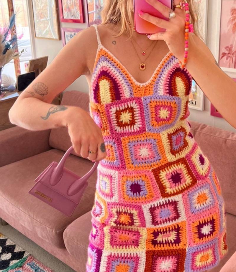 Gehäkeltes Sommerkleid von Rainbowdropzcrochet