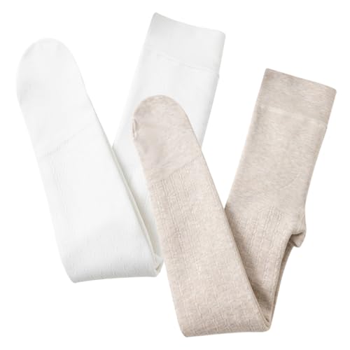 Rainjia 2er Pack Thermostrumpfhose für Mädchen Dick und Warm Gr. 92/98/104/116/120/134/146 Winterstrumpfhose gefüttert Schuluniform Strumpfhosen Ballettstrumpfhose Warm Leggings Mädchen 2-10 Jahre von Rainjia