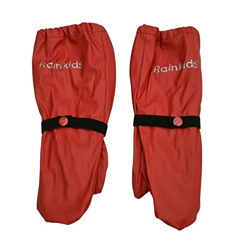 Rainkids Kinder Matschhandschuhe gefüttert Buddelhandschuhe Fleecefutter wasserdicht (Gr. 1 (ca. 1-3 Jahre), rot) von Rainkids