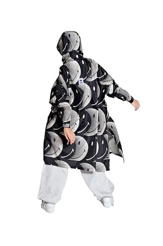 Rainkiss Half Moon Smiley Rain Poncho - ONE SIZE recycled regenponcho von Rainkiss