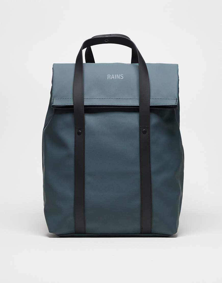Rains - 12940 - 2-in-1-Rucksack/Tragetasche mit wasserdichtem Design in Grau-Blau von Rains