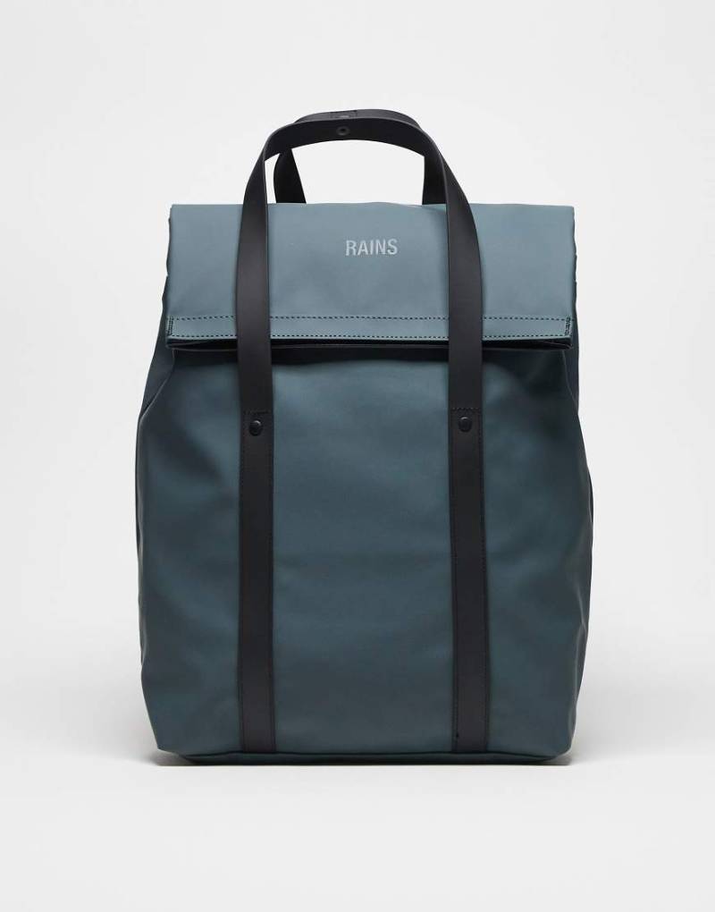 Rains - 12940 - 2-in-1-Rucksack/Tragetasche mit wasserdichtem Design in Grau-Blau von Rains