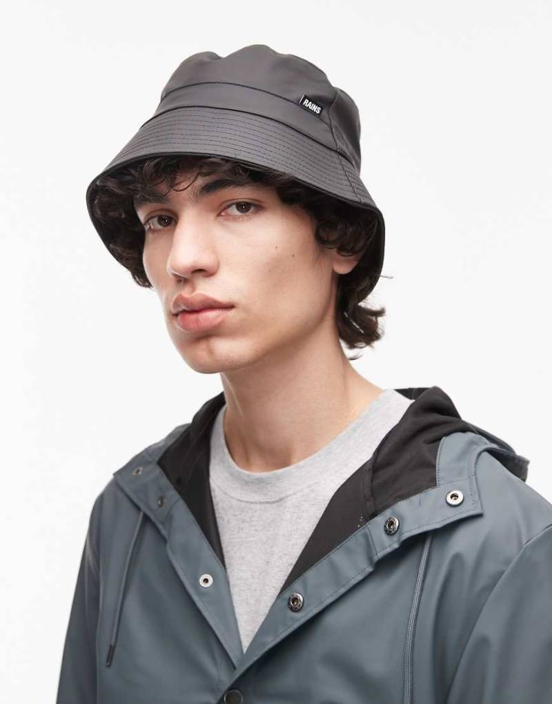 Rains - 20010 - Wasserdichter Anglerhut in Schwarz von Rains