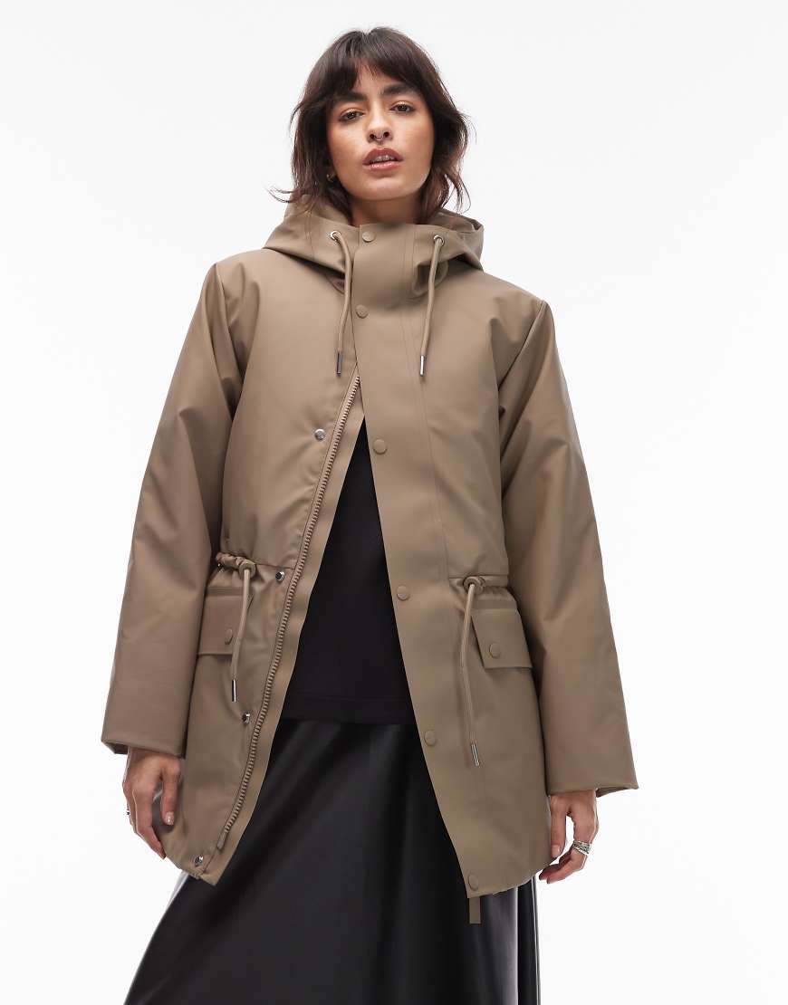 Rains - 21500 Nome - Wasserdichte Parka-Jacke in Beige-Neutral von Rains