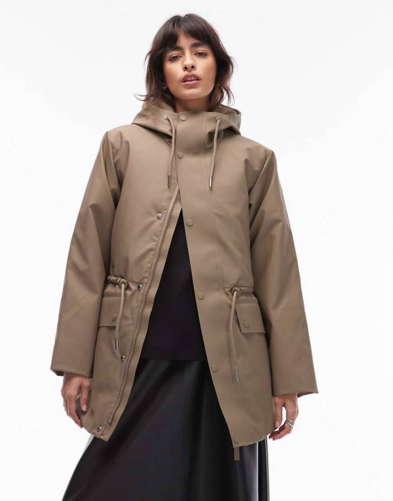 Rains - 21500 Nome - Wasserdichte Parka-Jacke in Beige-Neutral von Rains