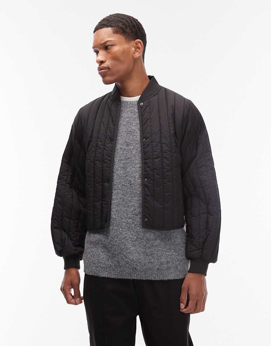 Rains - 21760 Banja - Wasserdichte, leichte Bomberjacke in Schwarz von Rains