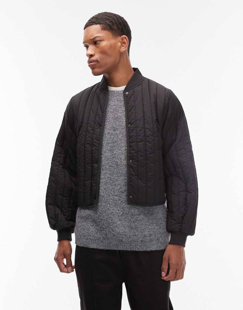 Rains - 21760 Banja - Wasserdichte, leichte Bomberjacke in Schwarz von Rains