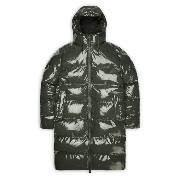 Rains - Alta Longer Puffer Jacket W3T4 - Winterjacke Gr XL grau/oliv von Rains
