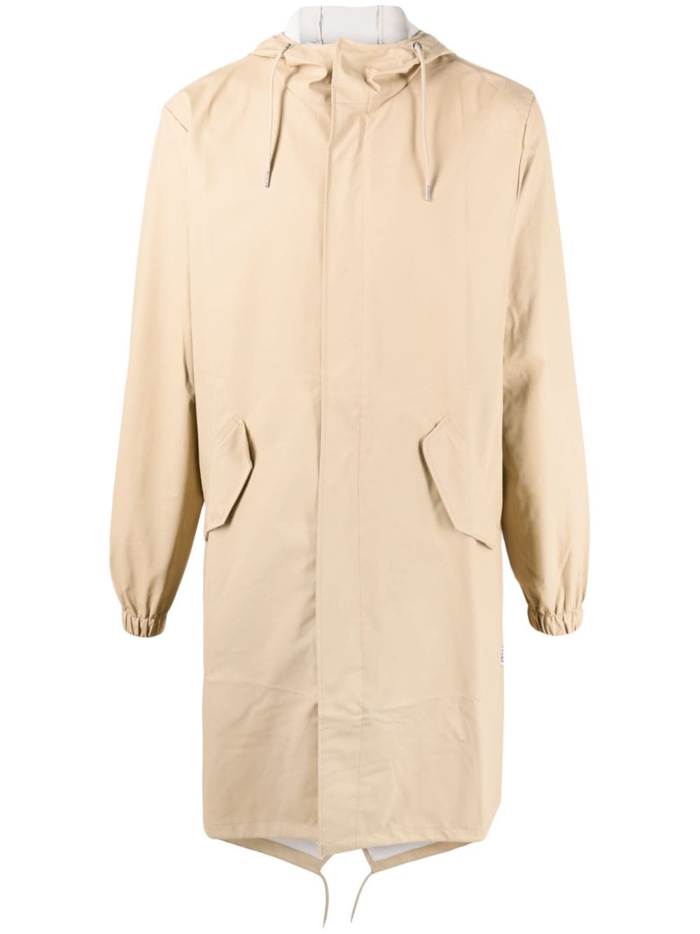 Rains Beschichteter Parka mit Kordelzug - Nude von Rains